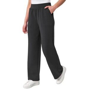 NEW Mondetta Women's M Ultra-Soft Wide Leg Pants Black Polyester